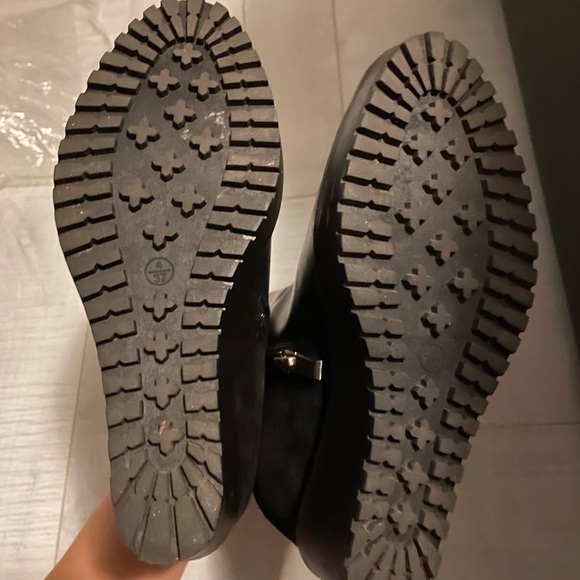 🇬🇧 black leather and suede platform ankle boots ✨ - Picture 7 of 13